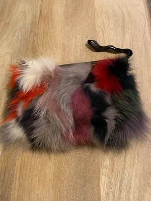 Patricia Nash Fox 毛皮腕带手拿包 派对风格 多色皮革钱包 — 第 1/4 张图片