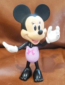 5.5 Inch 2011 Disney Minnie Mouse Purple Bathing Suit Figure Plastic Toy Flaws - Picture 1 of 13