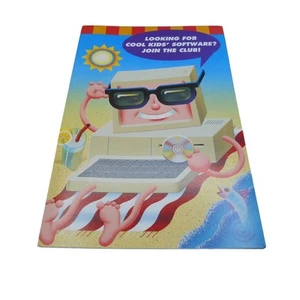 KidSoft Kids Software Club Membership Advertising Brochure 1994 Vintage Computer - Picture 1 of 4