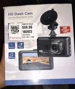 HD Dash Cam Veicolo BlackBOX DVR HD1080P (Rilevamento Motin, Sensore G) - Foto 1 di 8