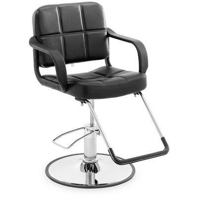 Friseurstuhl Friseursessel Bedienstuhl Fußstütze 50 - 64 cm 170 kg schwarz - Bild 1 von 4
