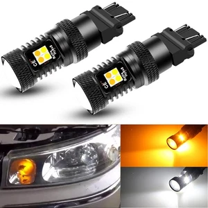 LED 2-Color Switchback Front Turn Signal Light Bulb For 98-2002 Lincoln Town Car - Picture 1 of 12