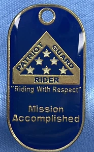Spilla smaltata compiuta Patriot Guard Rider Riding With Respect Misson - Foto 1 di 5