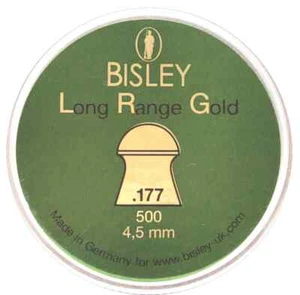 Bisley Long Range Gold .177/4.5mm airgun pellets (500ct) Free P&P L687 - Picture 1 of 2