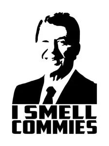 Ronald Reagan I Smell Commies Aufkleber #1 3,5""x5"" Farbe wählen - Bild 1 von 2