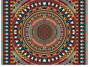 Bodenschutzmatte MySpotti Emilio bunt 85 x 65 cm statisch Vinylteppich - Bild 1 von 3
