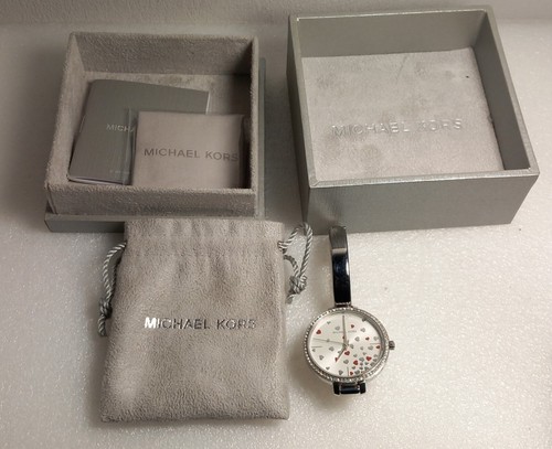 Orologio donna Michael Kors Jaryn MK3976 cuori ottime condizioni in scatola necessita di batteria VEDI FOTO