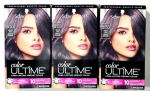 3 Pack Schwarzkopf Color Ultime 5.53 Violet Ash Long Lasting Vibrant Color... - Picture 1 of 1