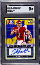 SPENCER RATTLER 2021 Leaf Pro Set Power SILVER #2/5 Auto SGC 9 Oklahoma BA-SR1