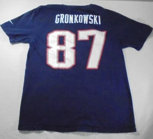 Rob Gronkowski Youth Size XL Nike Athletic Cut Tshirt New England Patriots #87 - Picture 1 of 6