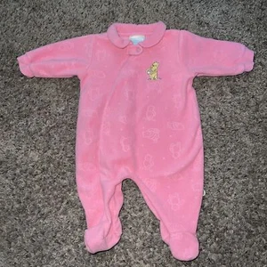 Pink Classic Winnie The Pooh Pink Girls Outfit Size 3 Months - Picture 1 of 5
