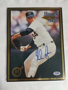 Nolan Ryan Autograph PSA DNA Auto Heroes Of The Game Magazine Certified Signed - Picture 1 of 6