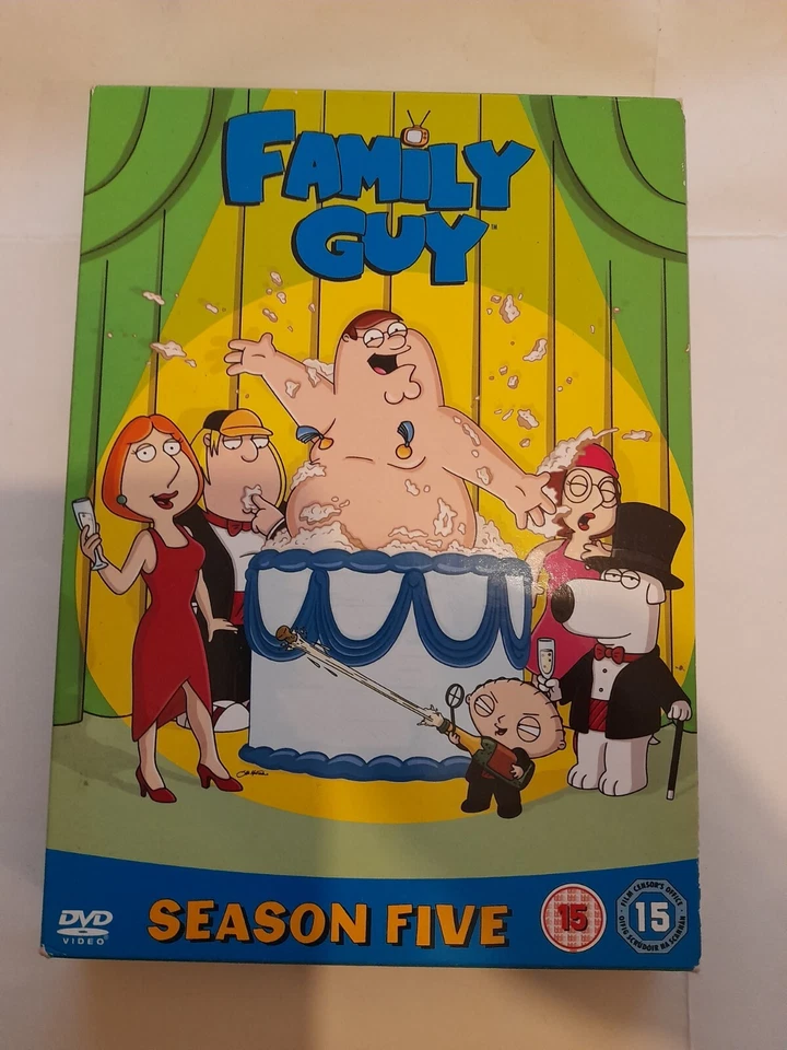 Family Guy: Season 5 (DVD,2006,3 Disc Box Set, Slipcover)-Over 40 Deleted Scenes - Image 1 of 4