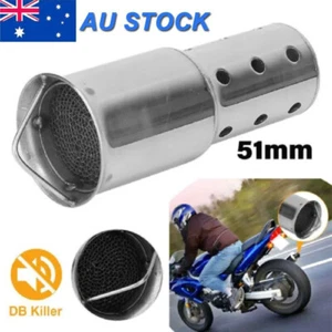 51mm / 2" Universal Motorcycle Exhaust Muffler Tube DB Killer Muffler Baffle AU - Picture 1 of 11