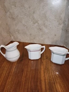 Vintage Syracuse China Hotel Restaurant Railroad Ware Sugar & Creamer set - Picture 1 of 6
