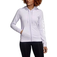 Adidas Women's Essentials Linear Hooded Track Jacket Navy Size Small