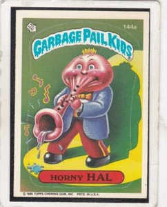 1986 Topps Garbage Pail Kids #144a Horny Hal - Picture 1 of 1