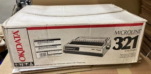 Okidata Microline 321 Dot Matrix Printer 9 Pin - SEE DESCRIPTION - Picture 1 of 6