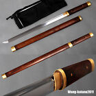 30''Palisander Shirasaya + mosiądz 1095 Stal Wakizashi Ostry japoński miecz samurajski