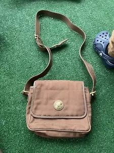 Burberry London Crossbody Stoff Mini Tasche Braun - Bild 1 von 5