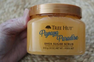 Tree Hut Shea Zucker Peeling & feuchtigkeitsspendendes Körperpeeling, 18 Unzen Papaya Paradise - Bild 1 von 2