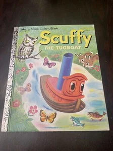 Scruffy The Tugboat 1974 Little Golden Book Children's HC Vintage EUC 310-51 - Imagen 1 de 9