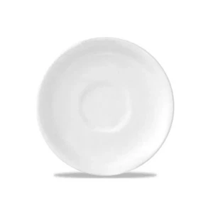 4 X Churchill White Nova Tea Saucer 5.5" / 14cm Churchill Plates Made England - Picture 1 of 2