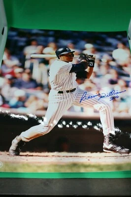 ¡Fotos 8 x 10 autografiadas por Bernie Williams! ¡Precio por volumen añadido! Certificado de autenticidad! Foto 1 de 4