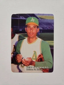 BERT CAMPANERIS 1987 MOTHER'S COOKIES BASEBALL CARD #1 OAKLAND ATHLETICS - Picture 1 of 2