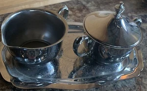 Sugar Creamer Set Chrome Set - Picture 1 of 1