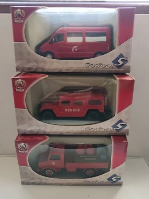 Lot de 3 Véhicule pompiers Solido Toner Gam 1/50 - Photo 1/4