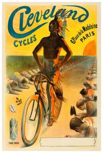Cleveland Cycles - Paris - Vintage Advertising Poster - Picture 1 of 6