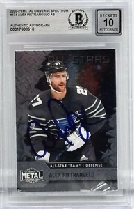 Alex Pietrangelo Signed 2020-21 Skybox Metal Universe BAS Autograph Grade 10 - Picture 1 of 2