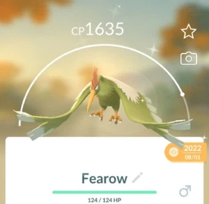 Pokemon Go Shiny Fearow Registriert Oder Unregistriert Tr@de Verfügbar - Bild 1 von 1