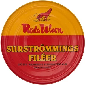 (7,66€/100g) Surströmming Röda Ulven Filet 300g Fermentierte Heringe - Bild 1 von 3