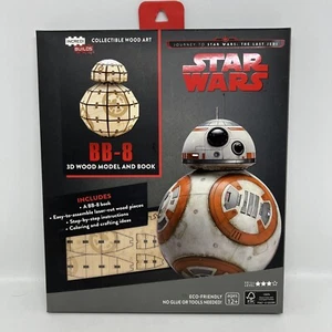 IncrediBuilds Star Wars Last Jedi BB-8 Collectible 3D Wood Model & Book - Picture 1 of 3