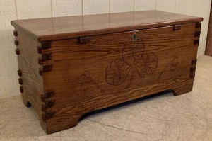 Antique Chestnut Blanket Chest - Picture 1 of 8