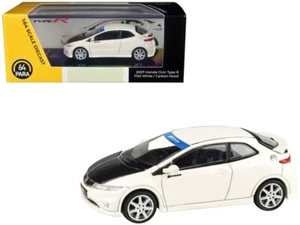 1/64 Paragon 2007 Honda Civic Type R FN2 (White with Carbon Hood) PA-55398 - Picture 1 of 1