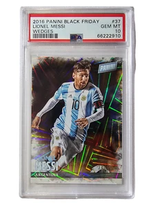 2016 Panini Black Friday Lionel Messi Wedges /50 PSA 10 GEM MT - Picture 1 of 2