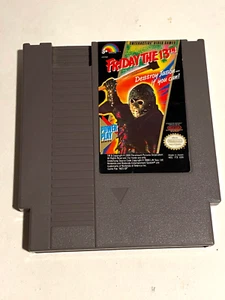 Friday the 13th NES Jason Voorhees 1989 Nintendo - Auténtico Probado - Con estuche - Imagen 1 de 4
