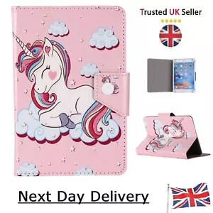 Unicorn kids Case for Samsung Galaxy Tab 3 4 A7 A8 A10 S6 E 7" 8" 10" pink Cover - Picture 1 of 7