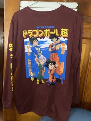 DRAGON BALL Z BROLY Goku KRILLEN Trunks movie MENS XL LONG SLEEVE T-Shirt EUC - Image 1 of 4