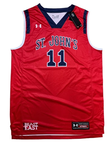 Under Armour St Johns #11 Basketball Jersey Size Large Cover
