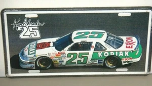 VINTAGE KEN SCHRADER 25 KODIAK CAR METAL LICENSE PLATE - Picture 1 of 2