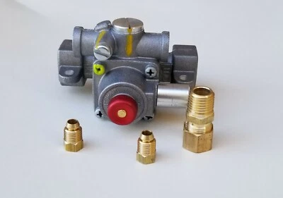 ROBERTSHAW GAS SAFETY VALVE,  TSJ  pilot inlet-out 3/16" Body in 1/4" (1720-005) - Image 1 of 4