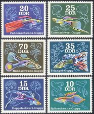 Germany 1976 Tropical Fish/Ornamental/Aquaria/Guppy/Nature 6v set (n43591)