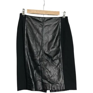 Gonna a matita in ecopelle nera White House Black Market taglia 2 - Foto 1 di 2