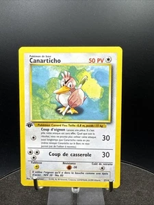 FRENCH ***1999 Pokemon Base Set Farfetch'd Canarticho 1st Edition French 27/102 - Picture 1 of 24