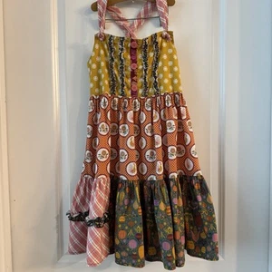 Matilda Jane Girls Austin Rivers Knot Dress Size 12 Boho  - Picture 1 of 7