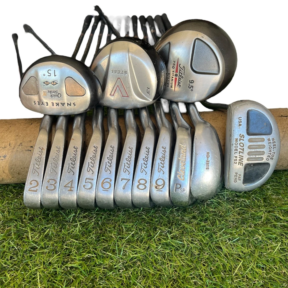 Titleist Taylormade Cleveland SnakeEyes Stiff Flex Complete Mens golf Club set - Image 1 of 4